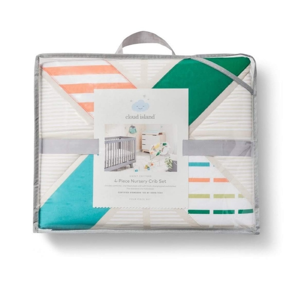 4 Piece Nursery Crib Set